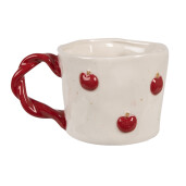 Set 2 cani ceramica multicolora Mere 13x9x7 cm, 200 ml