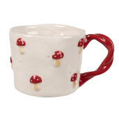 Cana Ciupercute ceramica multicolora 13x9x7 cm / 200 ml
