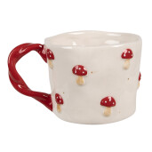 Cana Ciupercute ceramica multicolora 13x9x7 cm / 200 ml