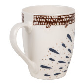 Set 6 cani ceramica multicolora 11x8x10 cm, 300 ml