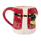 Cana Mos Craciun ceramica multicolora 15x10x19 cm / 450 ml