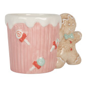 Cana Turta Dulce ceramica multicolora  15x10x10 cm / 350 ml