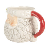 Cana Mos Craciun ceramica 16x11x10 cm / 550 ml