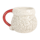 Cana Mos Craciun ceramica 16x11x10 cm / 550 ml