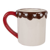 Cana Craciun ceramica multicolora 14x10x10 cm / 375 ml