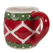Cana ceramica multicolora 13x10x9 cm / 375 ml