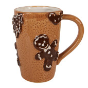 Cana Craciun Turta Dulce ceramica multicolora 14x10x15 cm / 575 ml