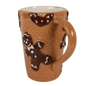 Cana Craciun Turta Dulce ceramica multicolora 14x10x15 cm / 575 ml