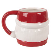 Cana Mos Craciun ceramica multicolora 13x10x9 cm / 300 ml