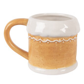 Cana Craciun Casuta Turta Dulce ceramica multicolora 13x9x9 cm / 300 ml