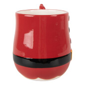 Cana Mos Craciun ceramica multicolora 13x9x11 cm / 400 ml