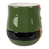 Cana Mos Craciun ceramica multicolora 13x9x10 cm / 400 ml