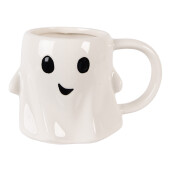 Cana Fantoma ceramica alba neagra 14x9x10 cm / 350 ml