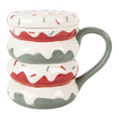 Cana ceramica multicolora 15x10x12 cm / 450 ml