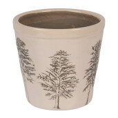 Ghiveci flori ceramica bej verde Braduti 15x14 cm