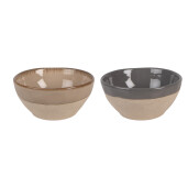 Set 2 boluri portelan multicolor (2) Ø 14x6 cm / 450 ml