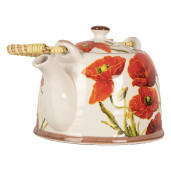 Ceainic cu infuzor ceramica multicolora Maci 18x14x12 cm, 800 ml