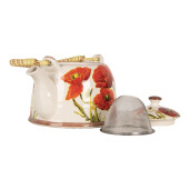 Ceainic cu infuzor ceramica multicolora Maci 18x14x12 cm, 800 ml