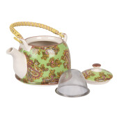 Ceainic cu infuzor ceramica multicolora 18x14x12 cm, 800 ml