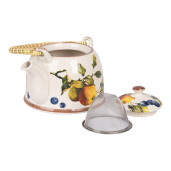 Ceainic si infuzor ceramica multicolora 18x14x12 cm, 800 ml