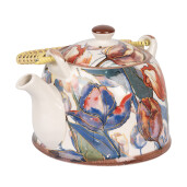 Ceainic cu infuzor ceramica multicolora Lalele 18x14x12 cm / 800 ml