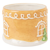 Set ceainic cana Craciun ceramica multicolora 19x12x23 cm / 550 ml / 450 ml