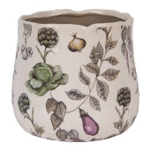 Ghiveci flori ceramica multicolora Legume 21x19 cm