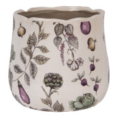 Ghiveci flori ceramica multicolora Legume 21x19 cm