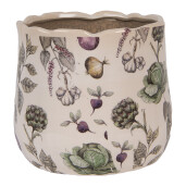 Ghiveci flori ceramica multicolora Legume 18x16 cm