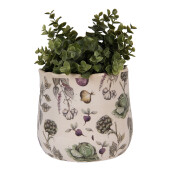 Ghiveci flori ceramica multicolora Legume 18x16 cm
