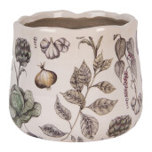 Ghiveci flori ceramica multicolora Legume 14x12 cm