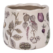 Ghiveci flori ceramica multicolora Legume 14x12 cm