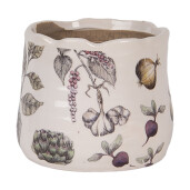 Ghiveci flori ceramica multicolora Legume 11x10 cm