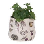 Ghiveci flori ceramica multicolora Legume 11x10 cm