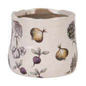 Ghiveci flori ceramica multicolora Legume 11x10 cm