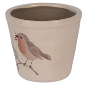 Ghiveci flori ceramica multicolora Pasare Ø 21x20 cm
