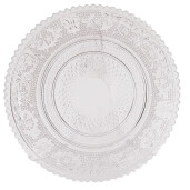 Set 6 farfurii sticla transparenta 15x1 cm