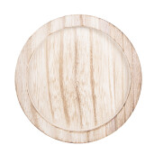Platou decorativ lemn sticla 12x19 cm
