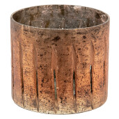 Vaza flori sticla cupru 13x11 cm