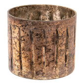 Vaza flori sticla cupru 15x13 cm