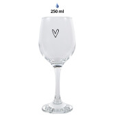 Set 6 pahare sticla 8x17 cm, 250 ml