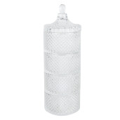 Borcan sticla transparenta 10x31 cm