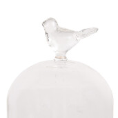 Platou decorativ lemn sticla 10x14 cm