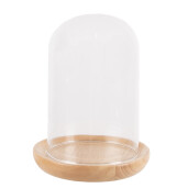 Platou decorativ lemn sticla 13x16 cm