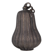 Dovleac decorativ sticla gri auriu 17x27 cm