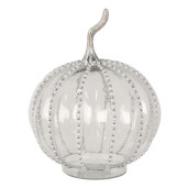 Dovleac decorativ sticla transparenta 15x19 cm