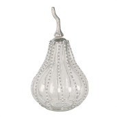 Dovleac decorativ sticla transparenta 17x30 cm