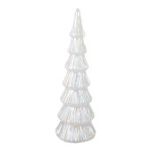 Brad Craciun sticla alba led 11x32 cm