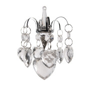 Set 2 ornamente brad Craciun sticla transparenta 9x12 cm