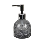 Dozator sapun sticla neagra 9x15 cm, 225 ml